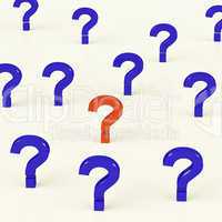 Multiple Question Marks As Symbol For Questions And Answers