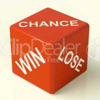 Chance Win Lose Dice Showing Luck And Opportunity