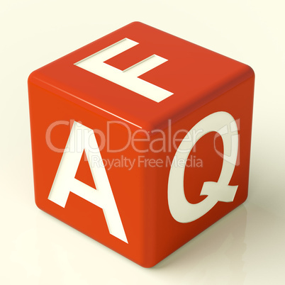 Faq Dice As Symbol For Information Or Assistance