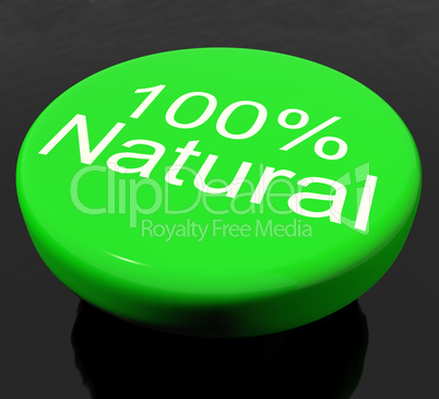 Button 100% Natural Organic Or Environmental