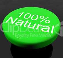 Button 100% Natural Organic Or Environmental