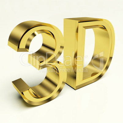 Gold Letters 3d Metallic Characters
