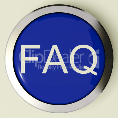 Frequently Asked Questions Button Or FAQ Icon