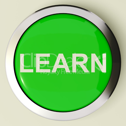 Learn Button Or Icon For Education Or Online Learning