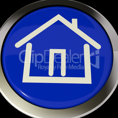 House Or Home Icon Button For Real Estate