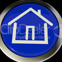 House Or Home Icon Button For Real Estate