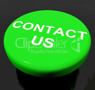 Contact Us Button As Symbol For Calling Or Emailing