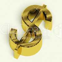 Dollar Sign As Symbol For Money Or Wealth
