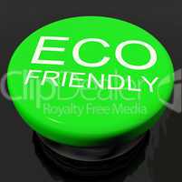 Eco Friendly Button As Symbol For  Recycling Or Nature
