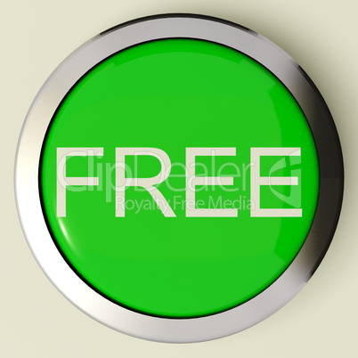Free Button As Symbol For Gratuity Or Freebie