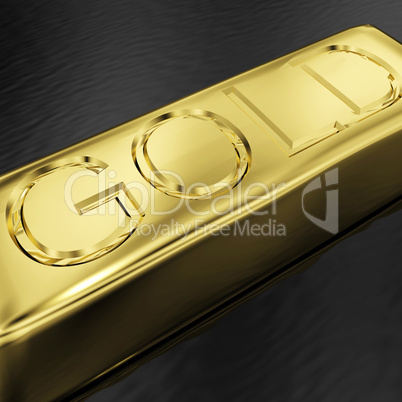 Gold Bar As Symbol For Wealth Or Treasure