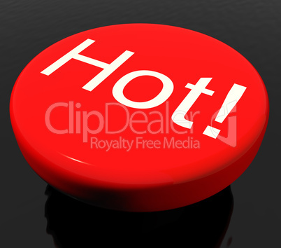 Hot Button As Symbol For Spice Or Heat