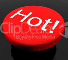 Hot Button As Symbol For Spice Or Heat