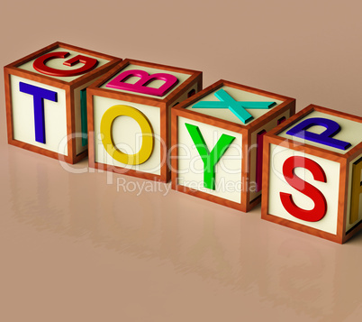 Kids Blocks Spelling Toys As Symbol for Playing And Learning
