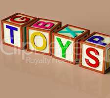 Kids Blocks Spelling Toys As Symbol for Playing And Learning