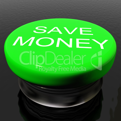 Save Money Button As Symbol For Discounts Or Promotion