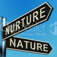 Nurture Or Nature Directions On A Signpost