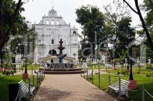 Park and church in Chaichuapa