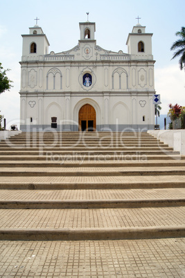 Staircase and church