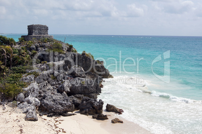 Ruins and beach