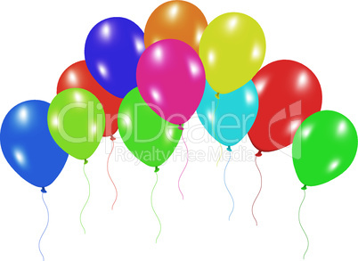 vector colorful balloons