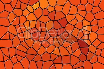 orange and red mosaic pattern