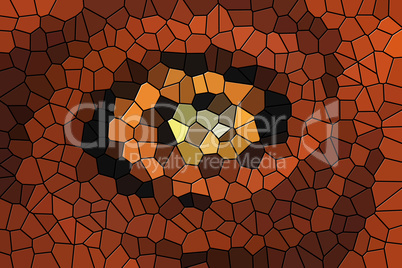 Brown mosaic pattern