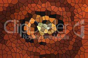 Brown mosaic pattern
