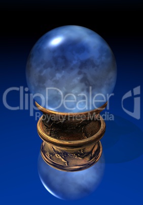 Blue crystal ball