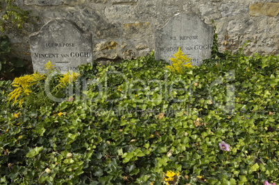 France, Vincent Van Gogh tomb in Auvers sur Oise