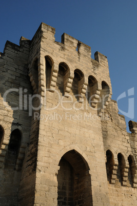 France, the ramparts of Avignon in Provence