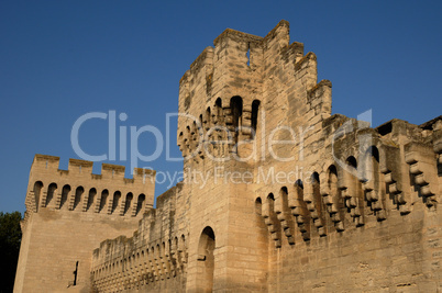 France, the ramparts of Avignon in Provence