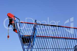 close up of market cart