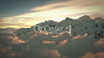 Fly over mountains