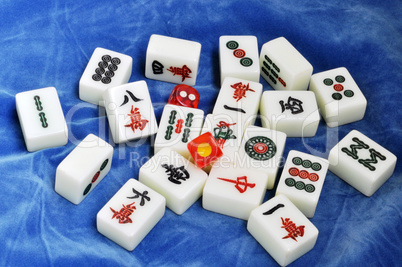 Chinese mahjong tiles