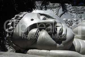 Giant buddha head