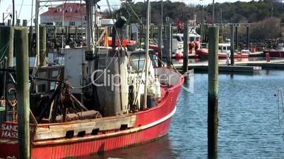 Docked fishing boats cape cod; 4
