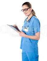 Medical professional with a stethoscope