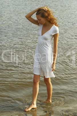 Woman on beach