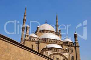 Scenery of the famous Islamic castle in Cairo,Egypt