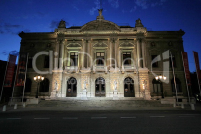 Big Theater by night, Geneva, Switzerland