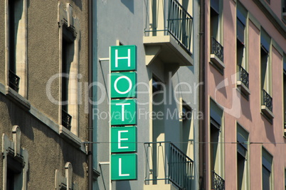 Hotel sign