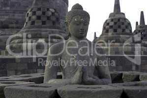 Buddha and stupas