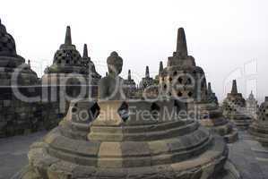 Buddha and stupas