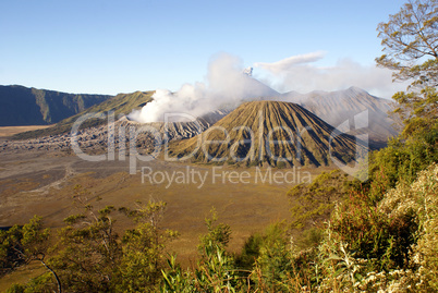 Volcanos in caldera