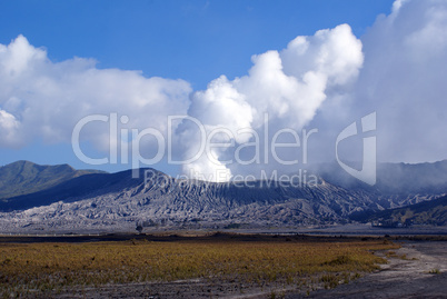 Bromo and clouds