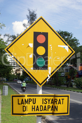 Yellow sign