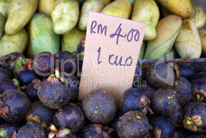 Mangosteen and mango