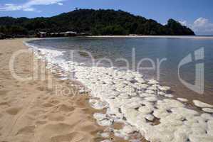 Foam on the beach