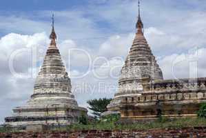 Stupas and clouds